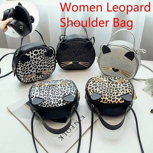 Bolso Bandolera de Pesca para Mujer – Estampado Leopardo - imagen 3