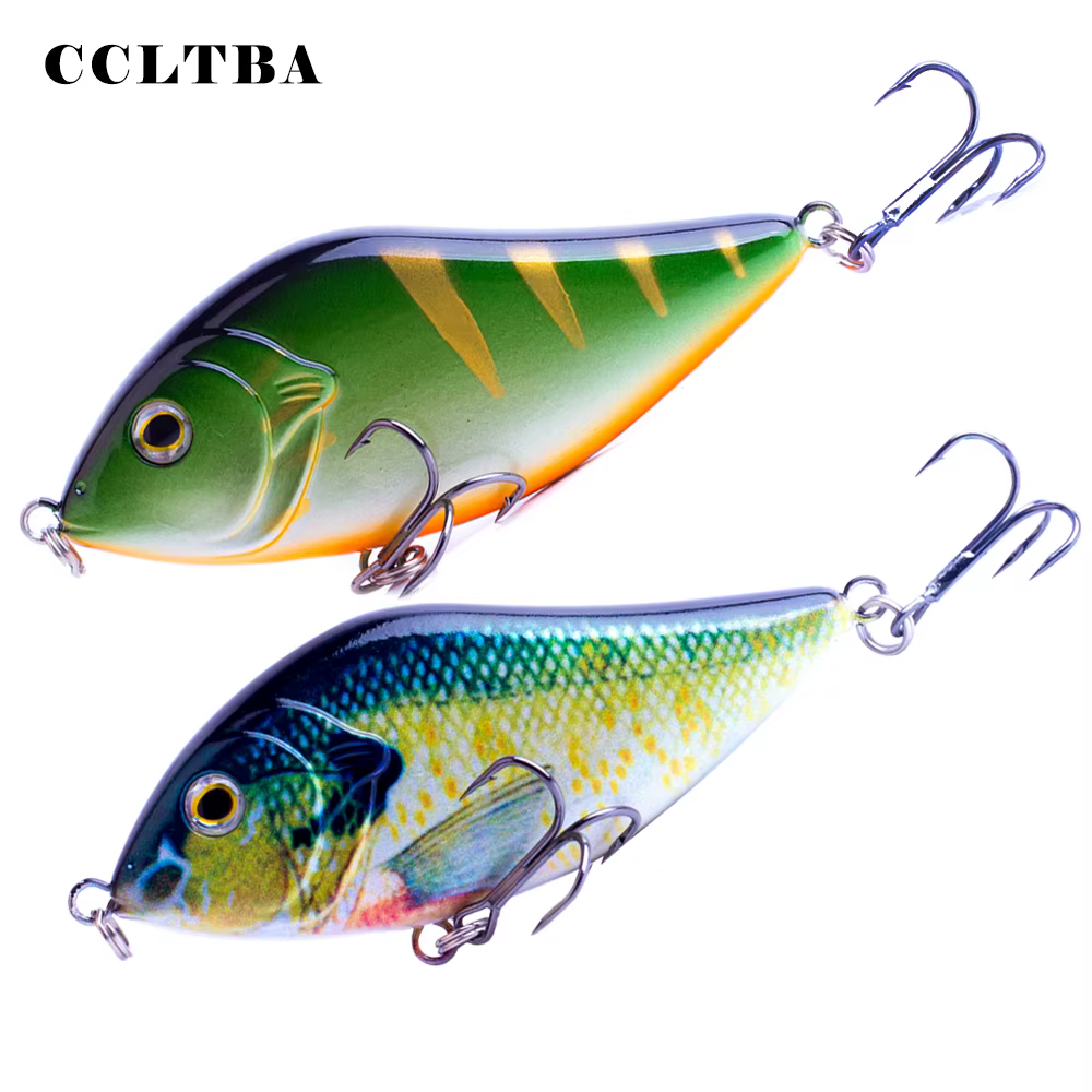 CCLTBA Wobbler Glide para lucio – Señuelo de 10 cm y 45 g