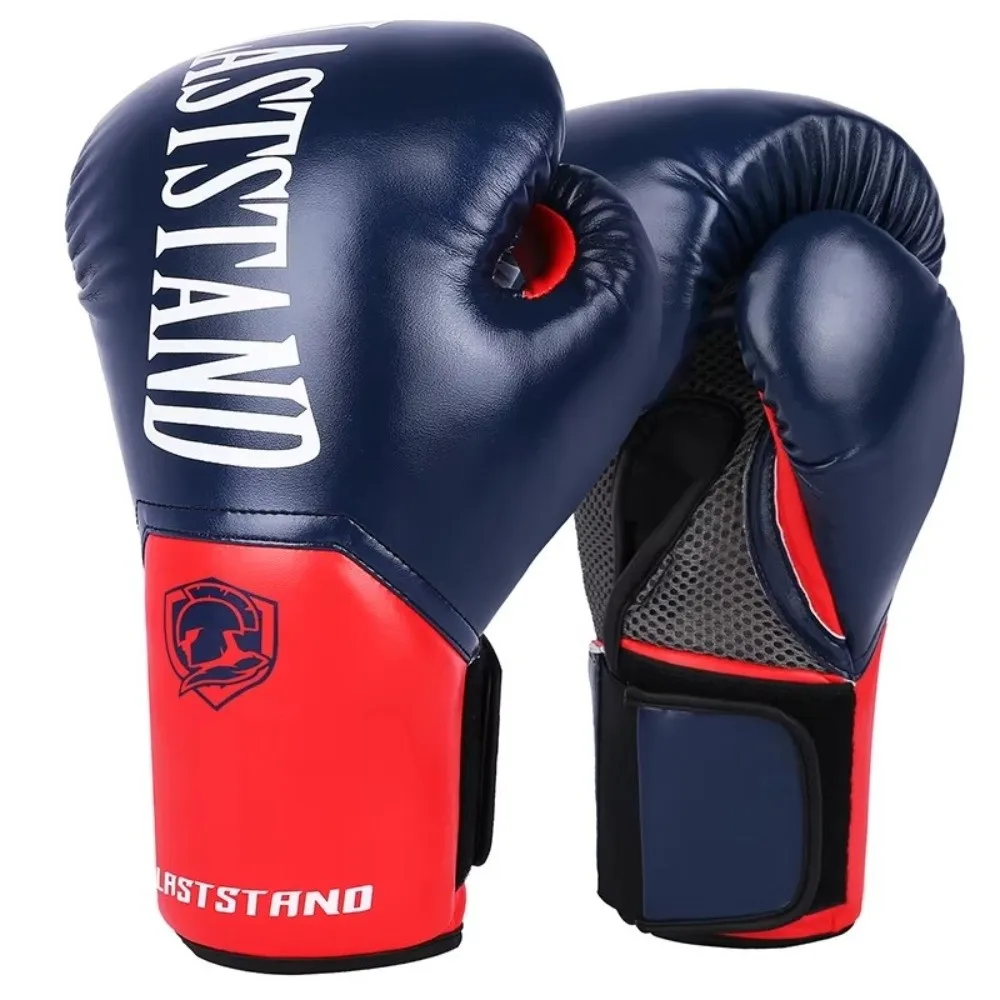 Guantes de boxeo Muay Thai PU gruesos transpirables para entrenar - imagen 5