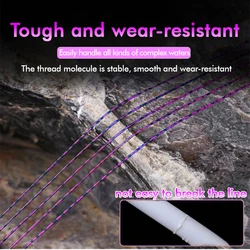ZUKIBO Sedal fluorocarbono Invisible 2000m - Monofilamento recubierto