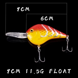 CCLTBA Crankbait de buceo profundo para bass con ruido