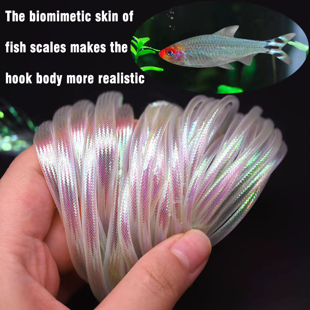 Hilo trenza nácar holográfico Mylar para moscas de pesca - imagen 3