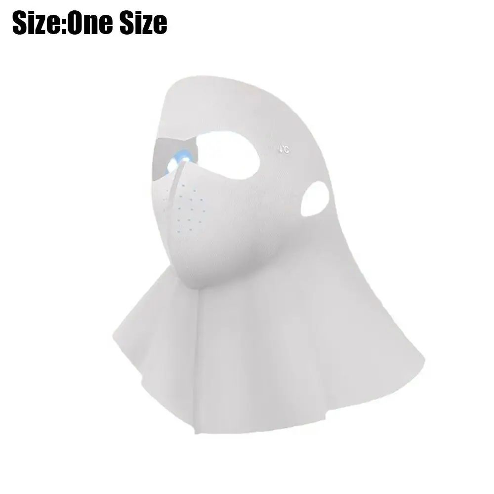 Mascarilla de seda de hielo en uso