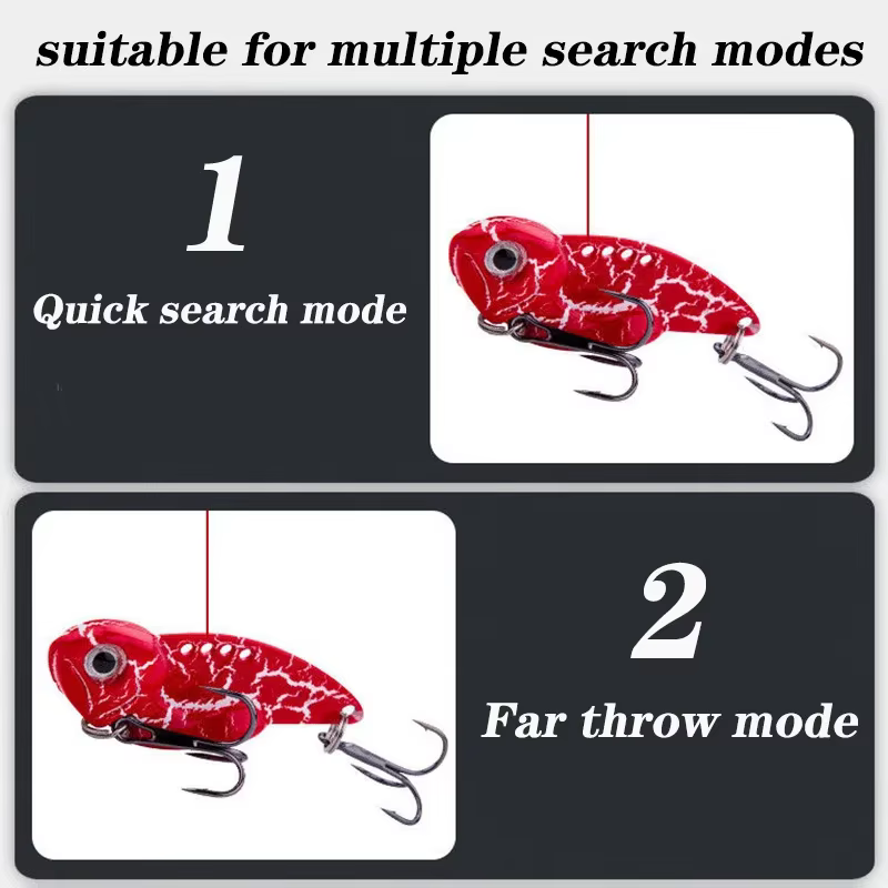 Cuchara Spinner Metálica VIB con paleta para pesca deportiva - imagen 5