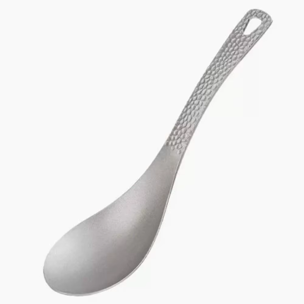 Cuchara titanio compacta y portátil