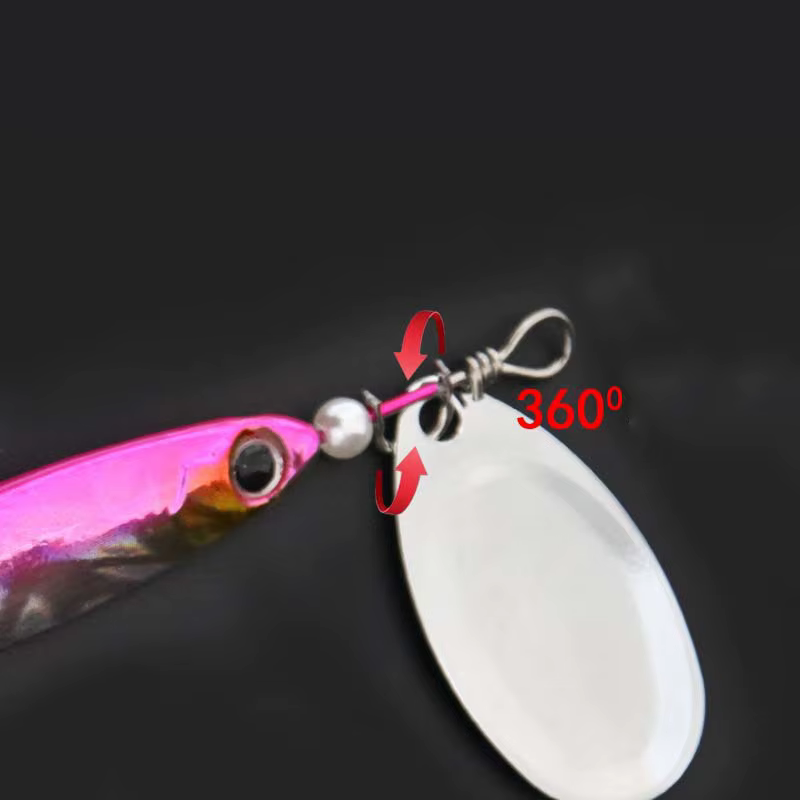 Spinner con anzuelo triple para trucha y lubina - imagen 5