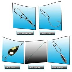 Ackibbik Duo Lock broches giratorios para pesca en agua salada