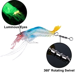 Señuelos Camarón Suave Goture Luminosos – Anzuelo para Lubina y Trucha