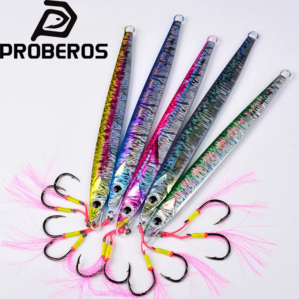PROBEROS Jig metálico lento jigging con cuchara realista costa - imagen 2