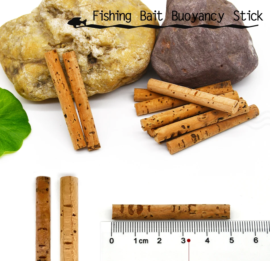Palos de corcho natural de roble para pesca