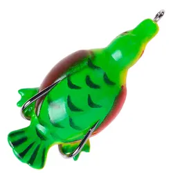 Señuelo rana de superficie con cuchilla giratoria lubina y lucio