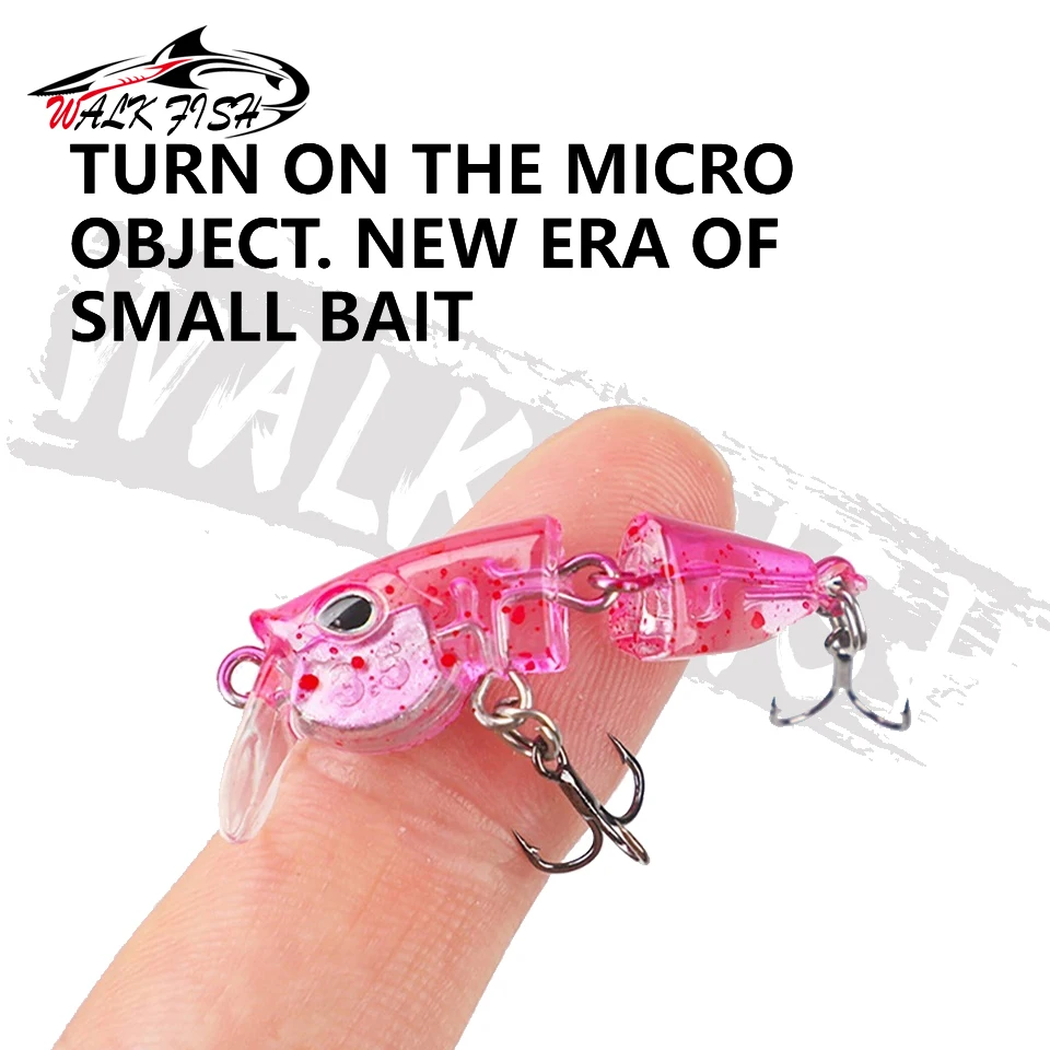 WALK FISH Mini Swimbait Minnow hundible – micro señuelo - imagen 3