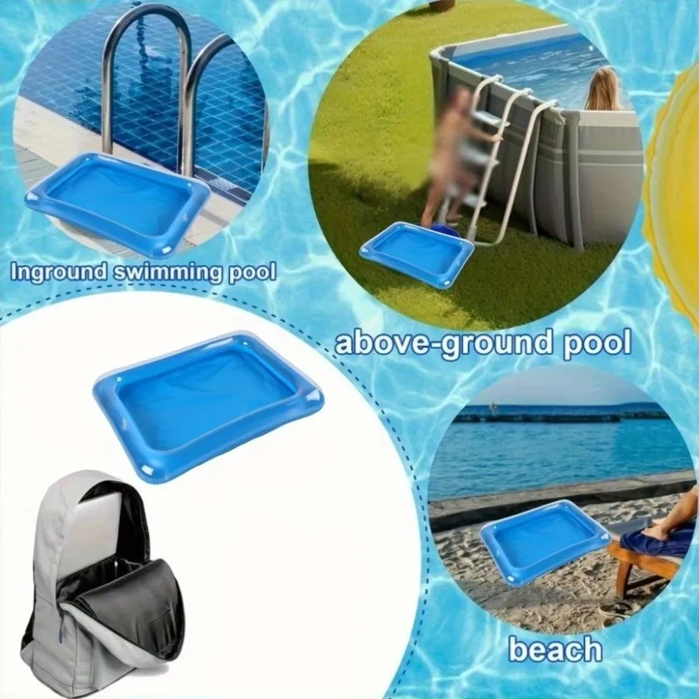 Bañera inflable plegable multiusos para pies y limpieza de piscina - imagen 2