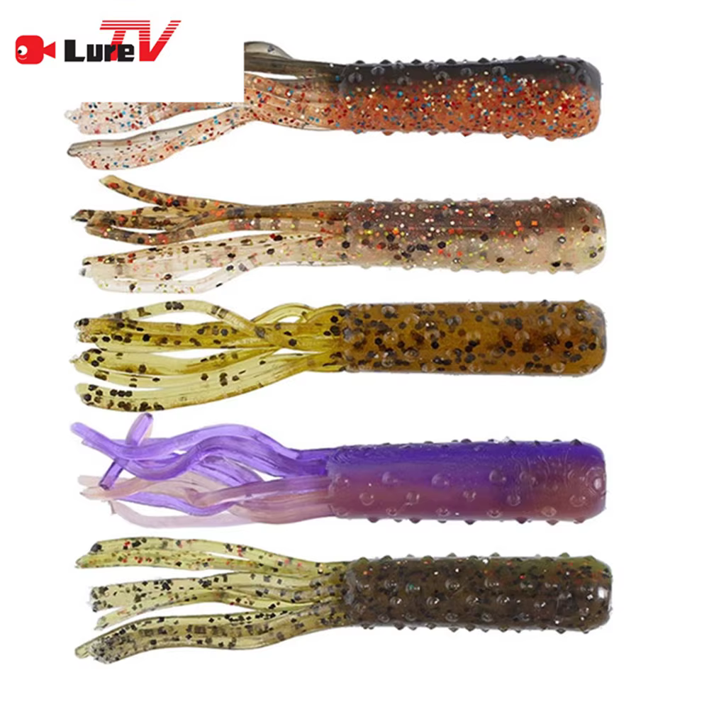 Luretv TRD Tubez – Vinilo flotante tipo tubo para Ned Rig de lubina - imagen 4