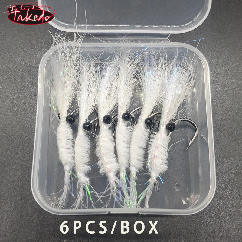 Señuelo de mosca con forma de camarón TAKEDO para pez mandarín - imagen 4