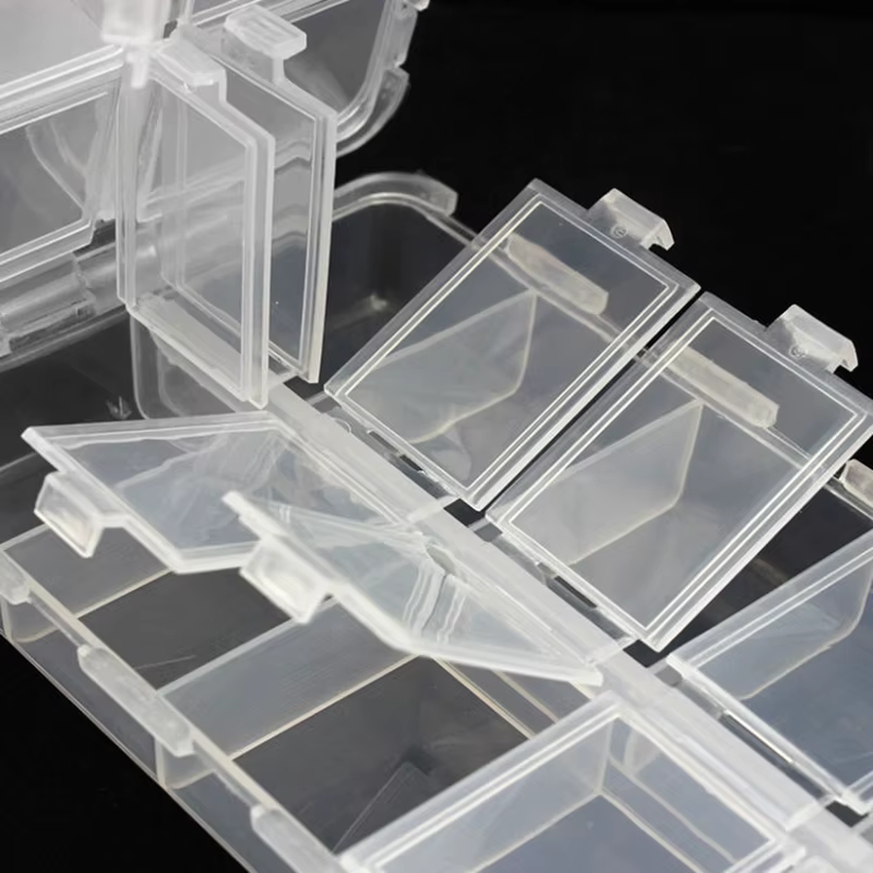 Caja de aparejos WEIHE mini roja transparente - imagen 5