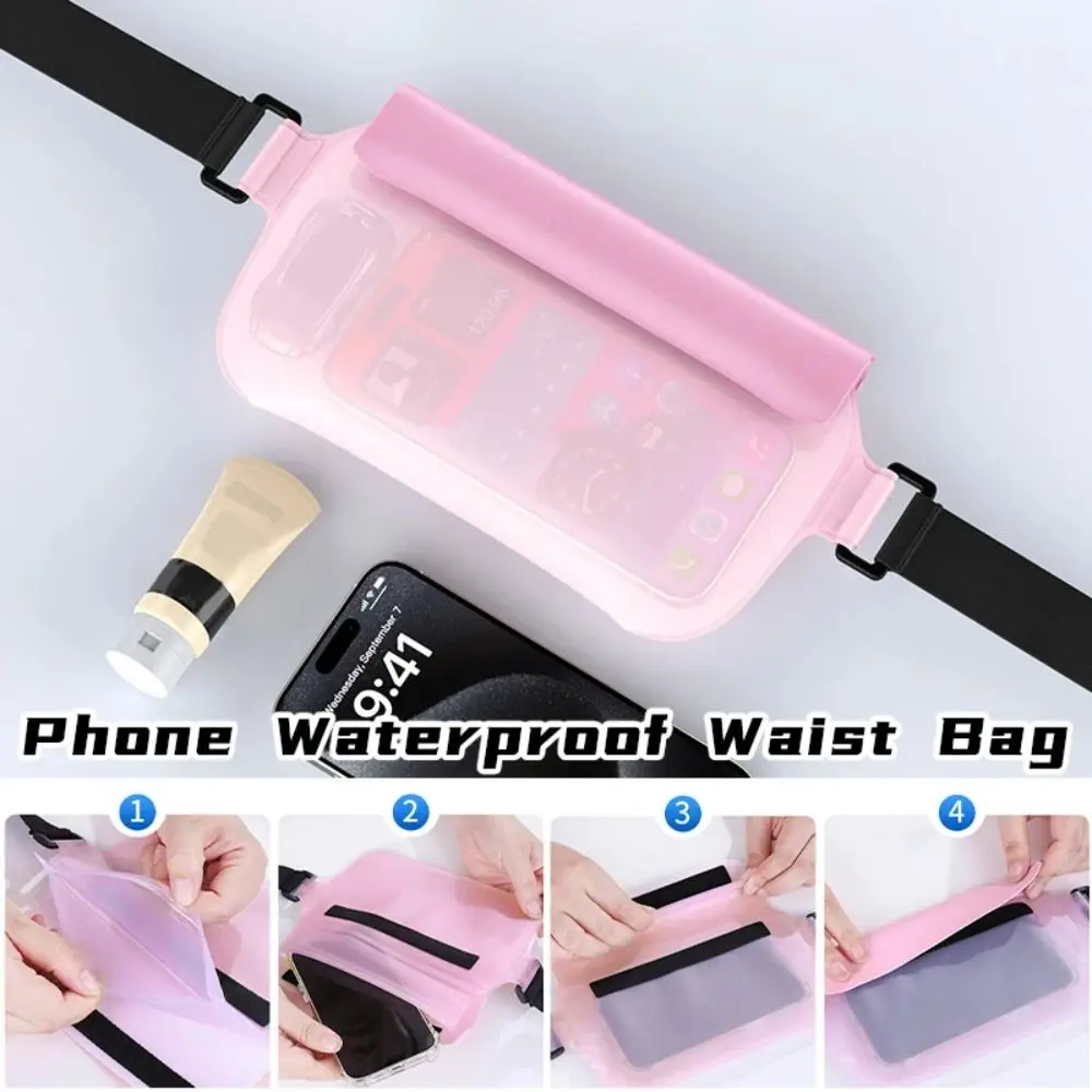 Funda impermeable TPU para teléfono con pantalla táctil y cinturón - imagen 3