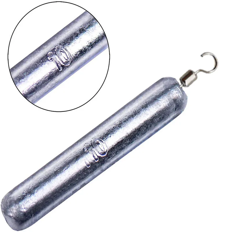 Plomos de pesca marina tipo bala, tubo y jig metálico - imagen 5