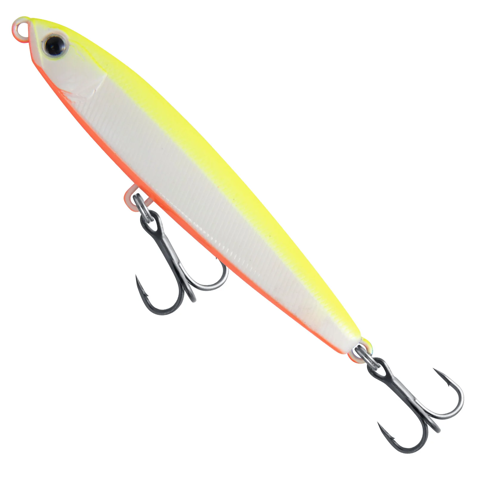 Señuelo de pesca tipo lápiz con acabado reflectante