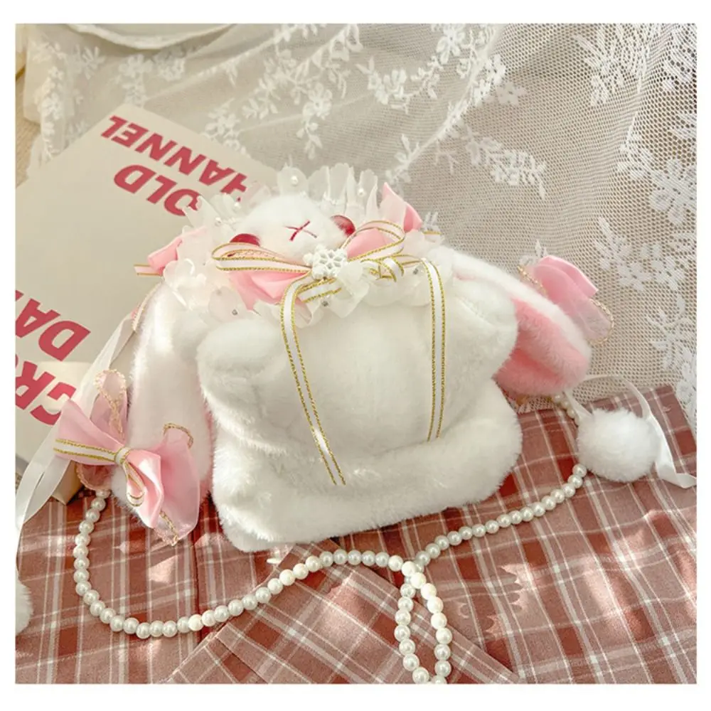 Bolso de hombro de conejo kawaii de orejas largas princesa dulce - imagen 2