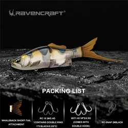 Señuelo lubina Ravencraft Whale hundimiento lento vibración profunda