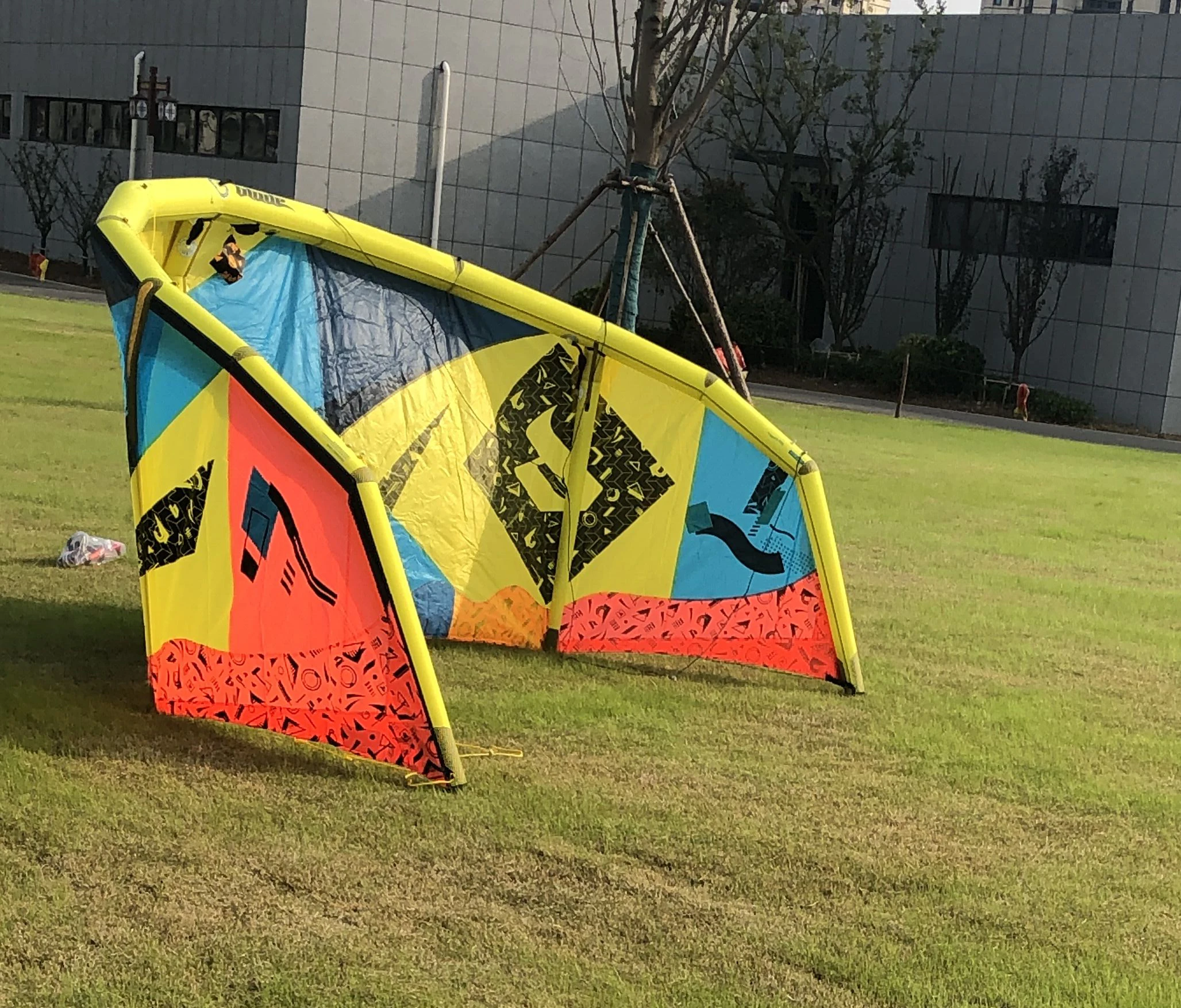 Cometa de kitesurf inflable de 3 puntales y 7 m