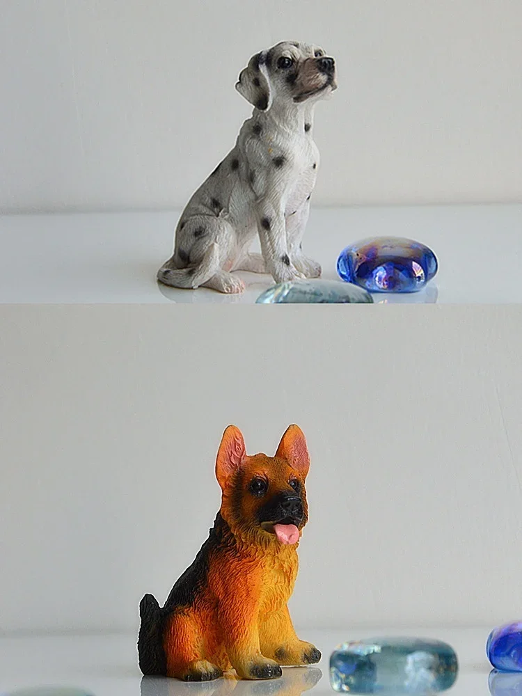 Juego completo de 12 figuras de perros miniatura