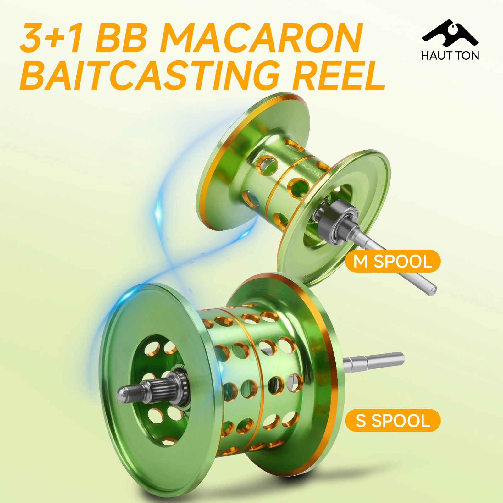 Carrete Baitcasting MA – Freno magnético y brazo basculante - imagen 2