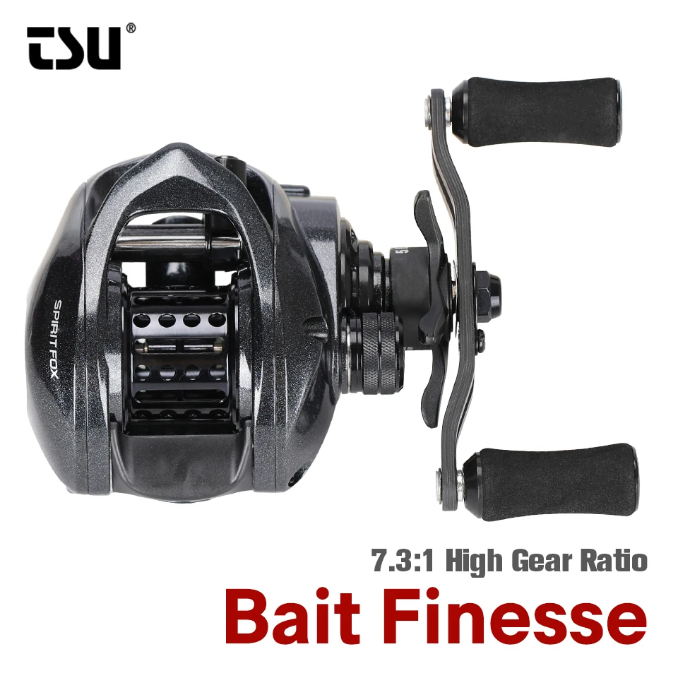 TSURINOYA Spirit Fox 50 Carrete de pesca ultraligero 7.3:1 laton - imagen 3