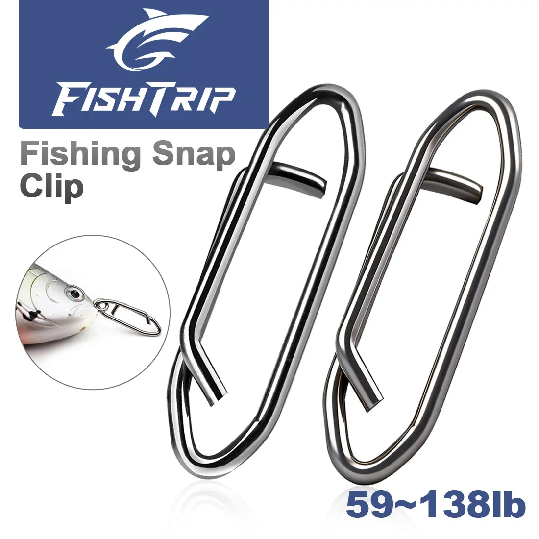 Clip de pesca FishTrip de cambio rápido con anillas divisorias