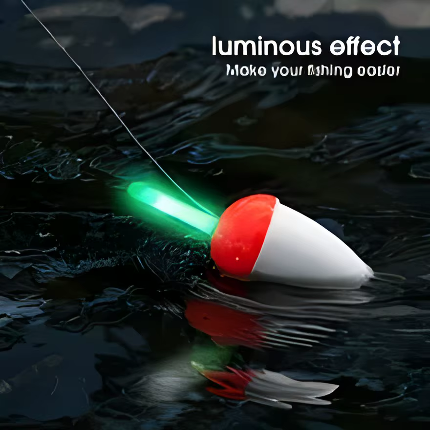 Flotador pesca luz fluorescente Luciérnagas – Barra nocturna brillante - imagen 4