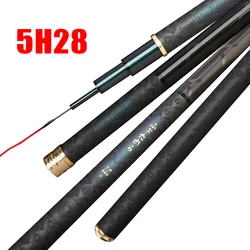 Caña telescópica Superresistente 8H28 de carbono 3.6m a 10m