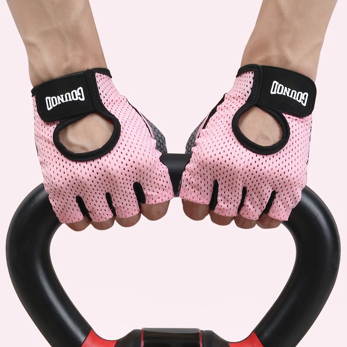 Guantes de pesca antideslizantes transpirables medios dedos para verano - imagen 4