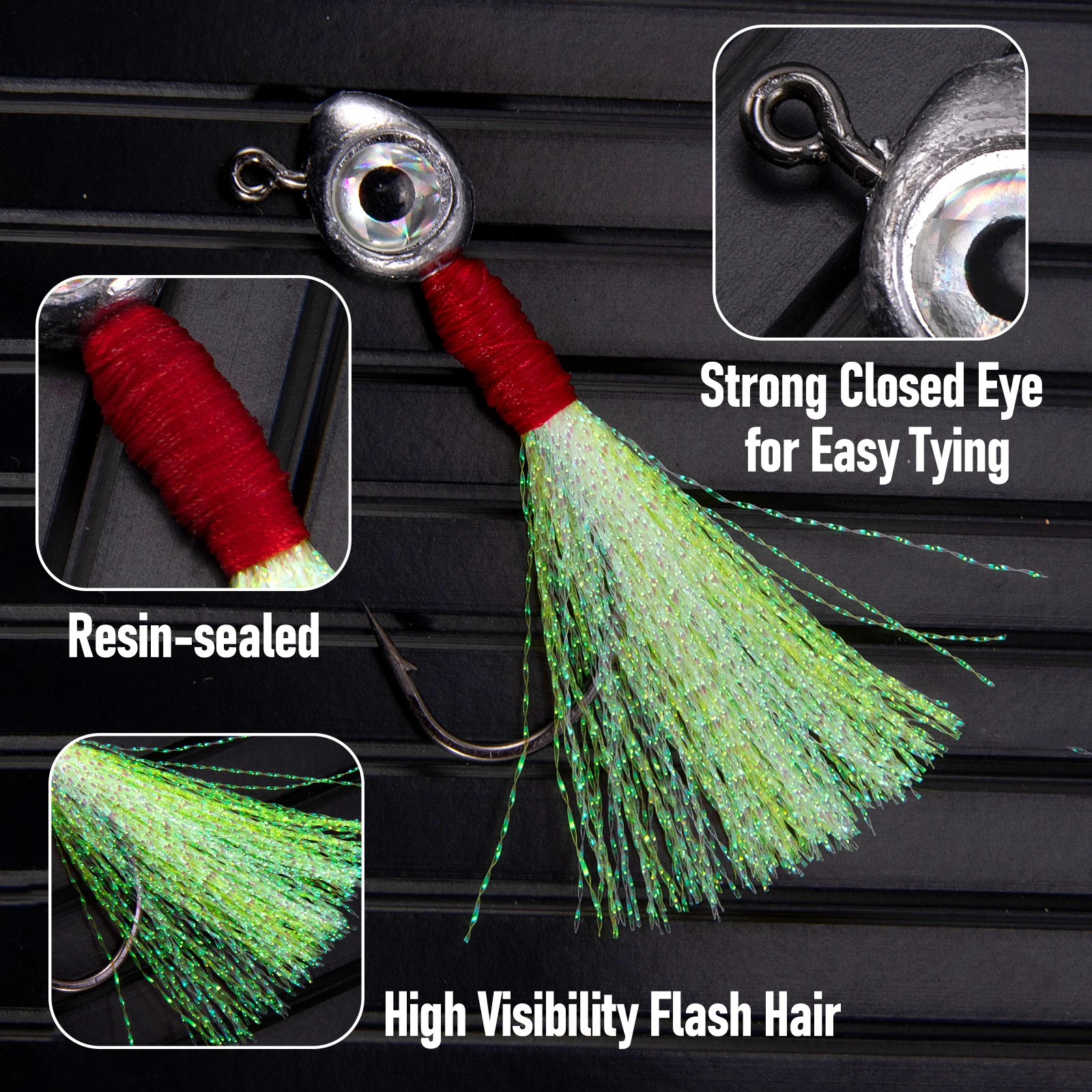 Jig Head para vinilo y swimbait – Anzuelos de pesca en agua salada - imagen 3