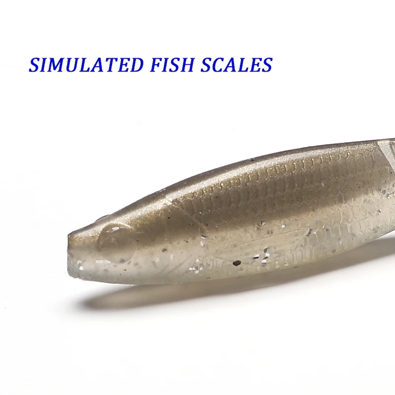 Haimaluo Easy Shiner Swimbait Señuelo blando de gusano con cola