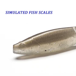 Haimaluo Easy Shiner Swimbait Señuelo blando de gusano con cola