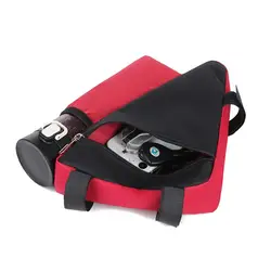 Bolsa impermeable triangular para bicicleta con bolsillo portabidón