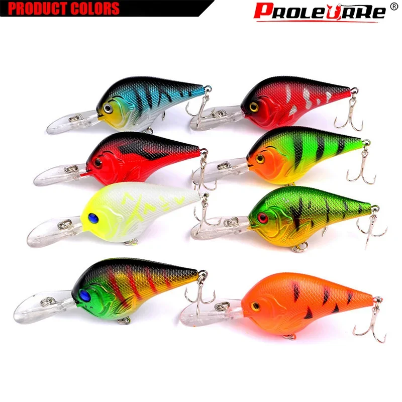 Crankbait artificial con anzuelos triples para pesca de depredadores - imagen 5