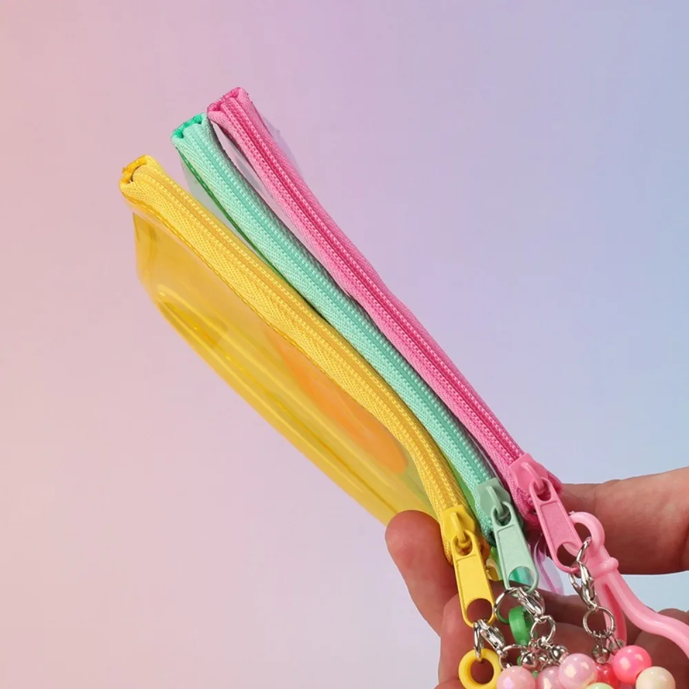 Porta tarjetas PVC transparente con cremallera billetera - imagen 2
