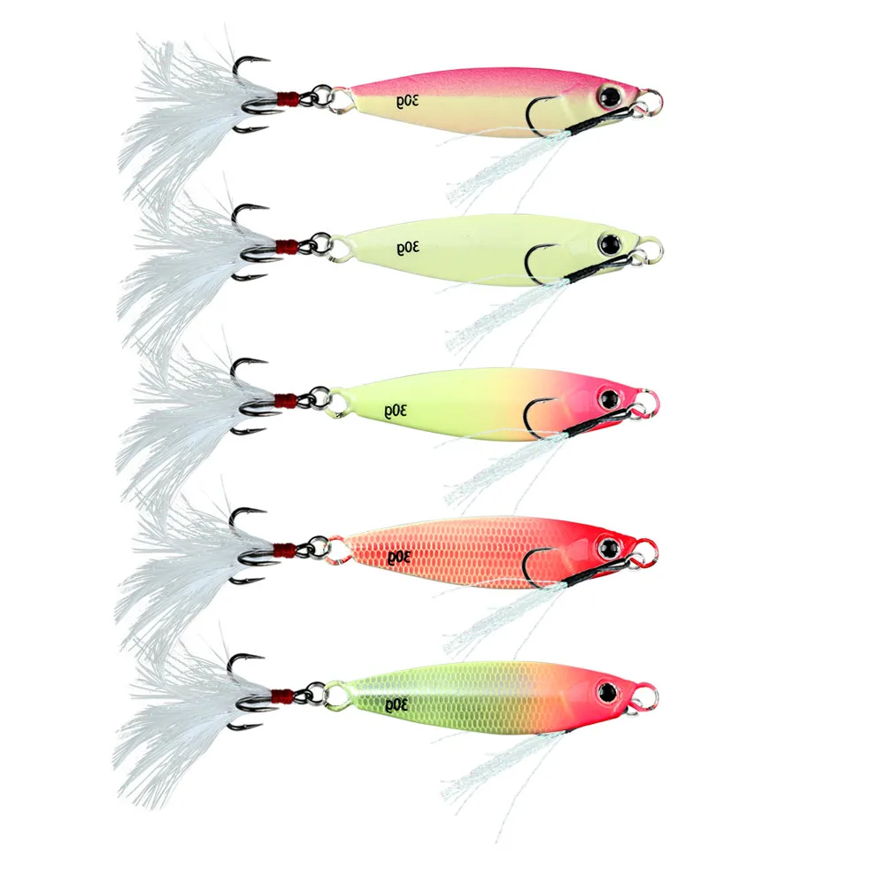 Spinnerbaits Metal luminosos jigging – 7g a 30g - imagen 2