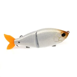 Señuelo Swimbait flotante articulado cola suave para lubina y lucio