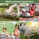 Funda impermeable para mesa de picnic elástica ajustable a cuadros - imagen 3