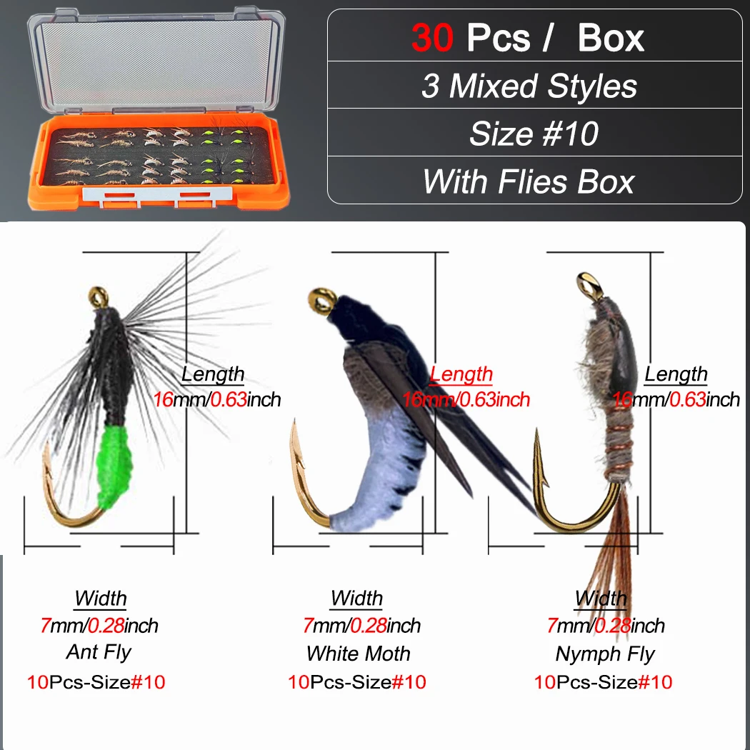 Kit de moscas artificiales para pesca con caña – trucha y salmón - imagen 4