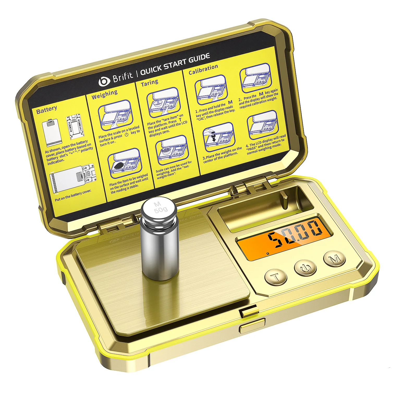 Báscula digital de precisión 0,01 g para joyería – 200 g portátil