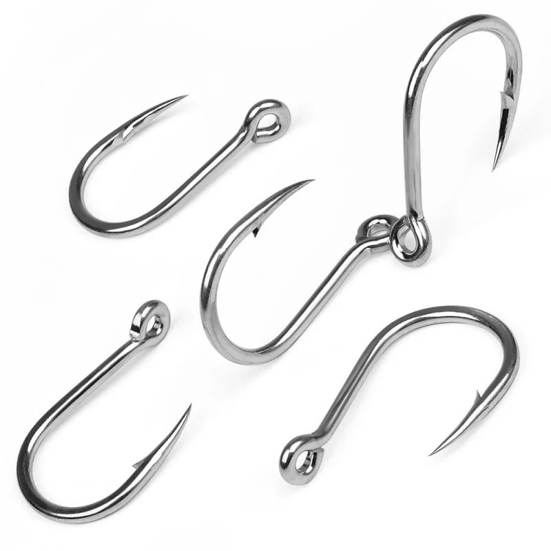 Anzuelos jig head con anilla y púas de acero alto carbono para agua salada - imagen 3
