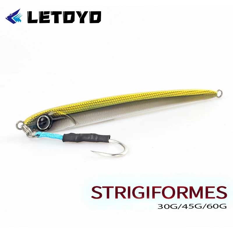 LETOYO Metal Jig con anzuelos y señuelo para pesca en agua salada - imagen 2