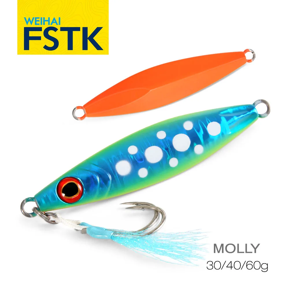 Jig Metal WEIHAI FSTK Shore Casting 30-60G – Slow jig para lubina y atún