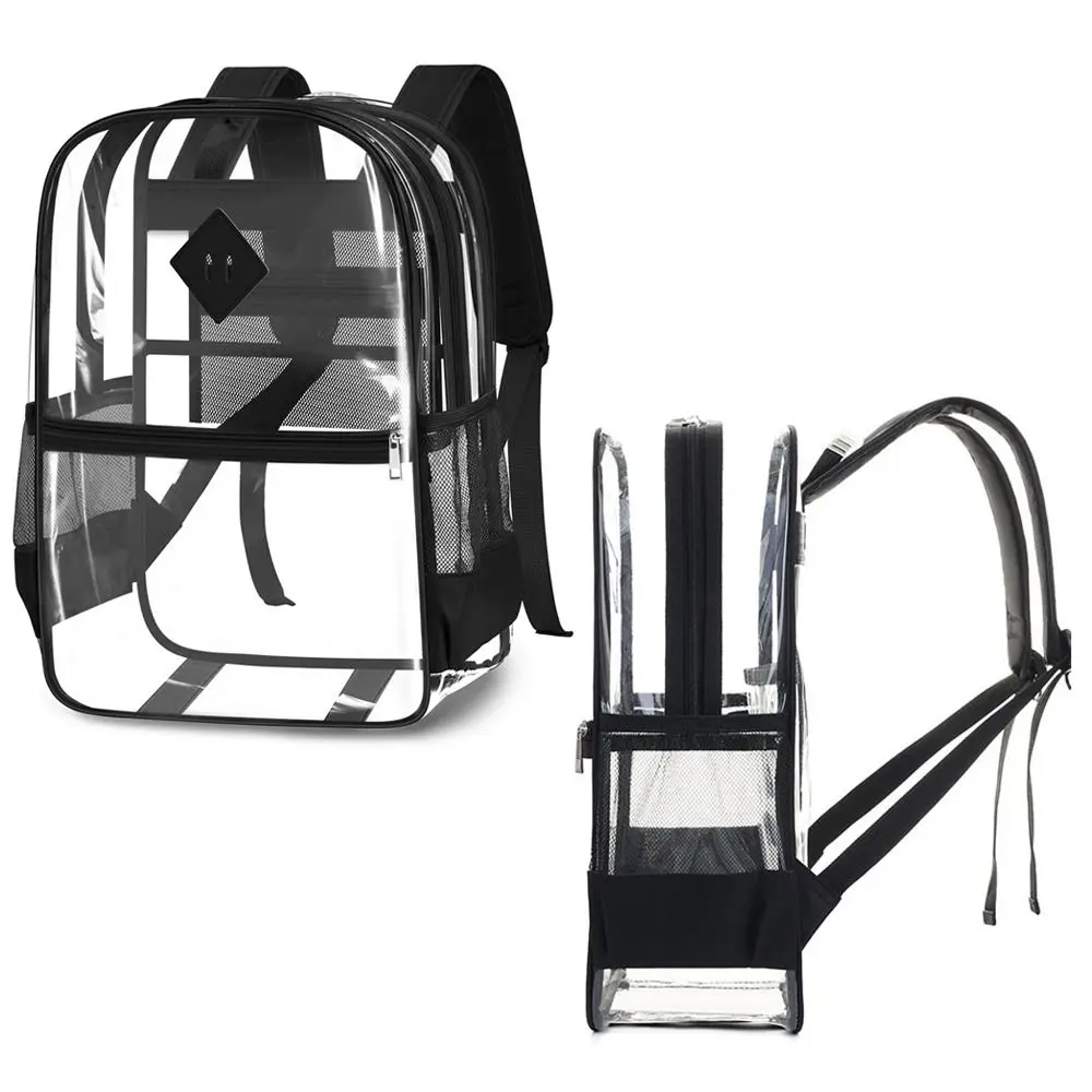 Mochila transparente de PVC impermeable y de gran capacidad - imagen 4