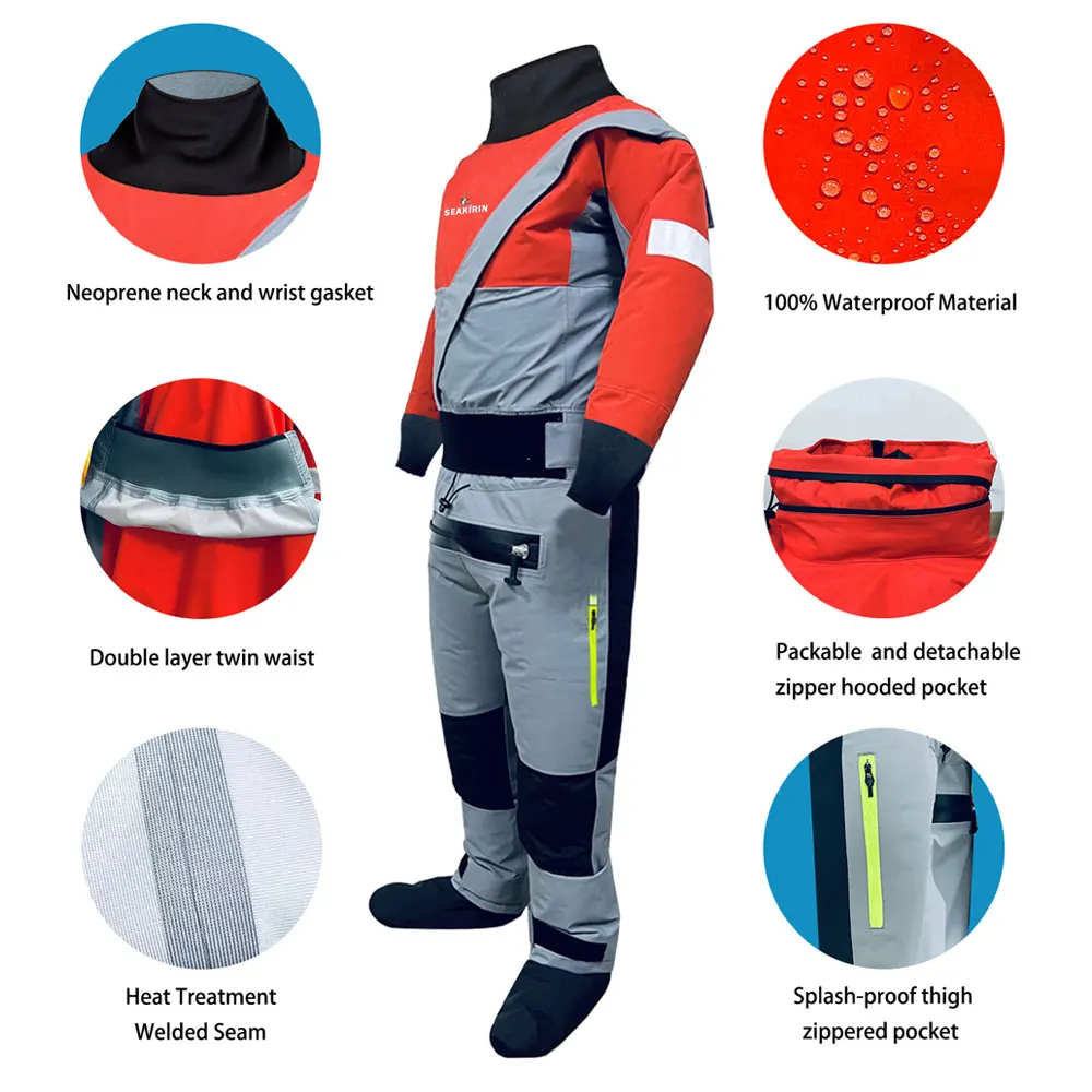 Traje Semiseco Transpirable para Pesca en Kayak – Hombre - imagen 5