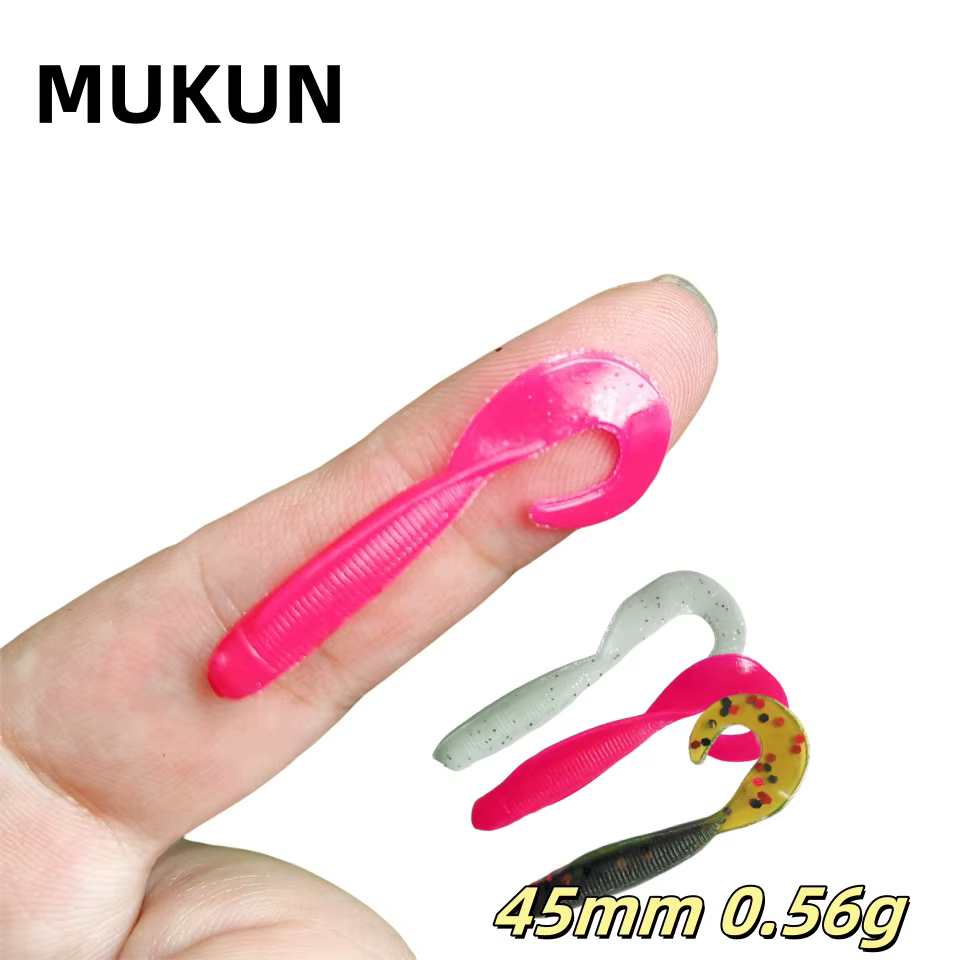 MUKUN Mini cebo blando silicona 30 mm - Swimbait para lubina